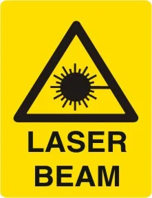 W 210 — WARNING -  LASER BEAM